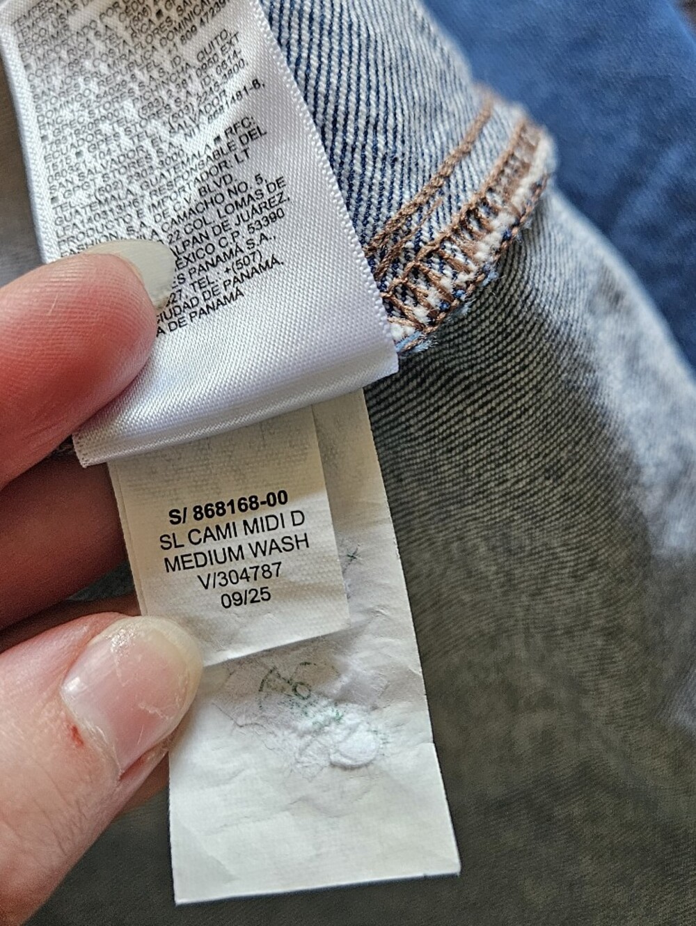 Old Navy Fit and Flare blue denim Dress Maxi - Picture 13 of 14